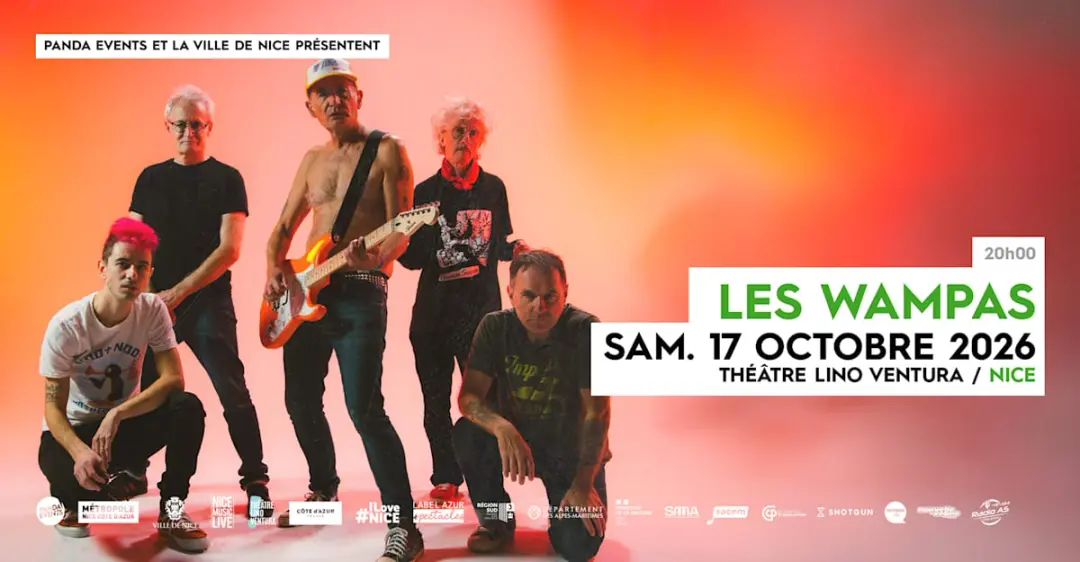 Les Wampas + Première Partie - Sam. 17 Oct. 2026 @ Nice