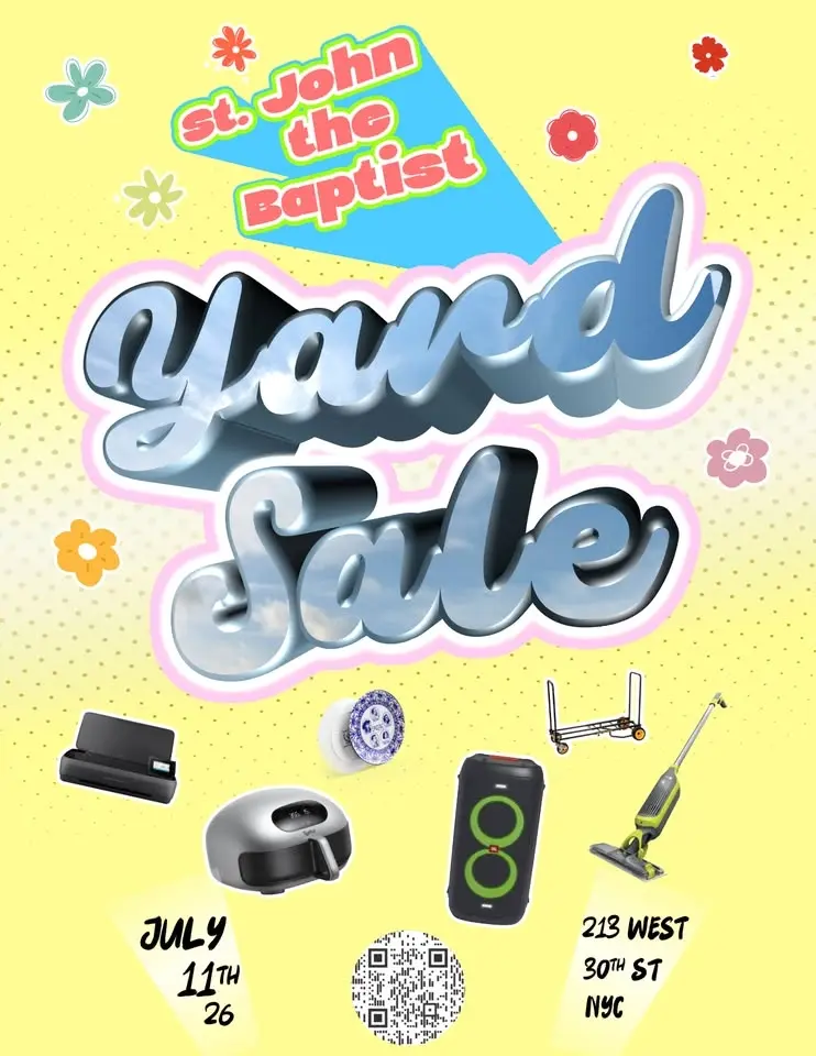 Christ-in-the-City - YARD SALE at St. John the Baptist NYC!