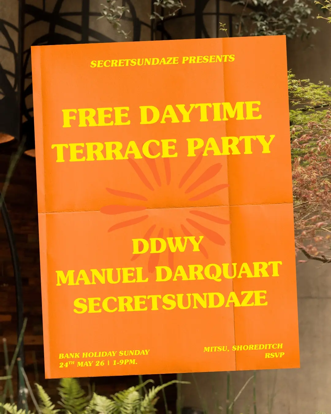 Secretsundaze presents: Free Daytime Terrace Party
