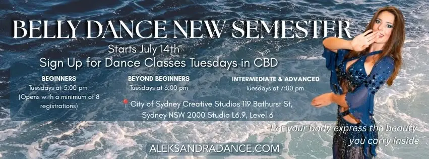 🌹 Belly Dance New Semester – Sydney CBD 🌹