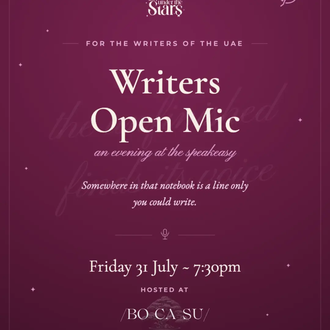 Writers Open Mic | 31 July | 7:30pm