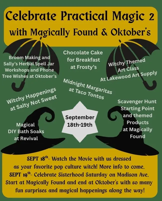 Celebrate Practical Magic 2 with Magically Found & Oktober’s 