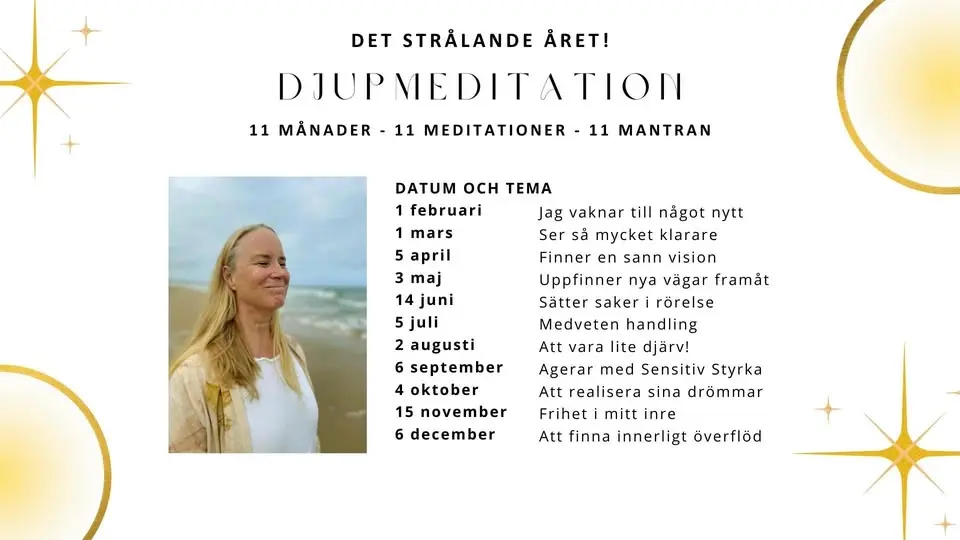 DJUPMEDITATION 11 månader - 11 meditationer - 11 mantran