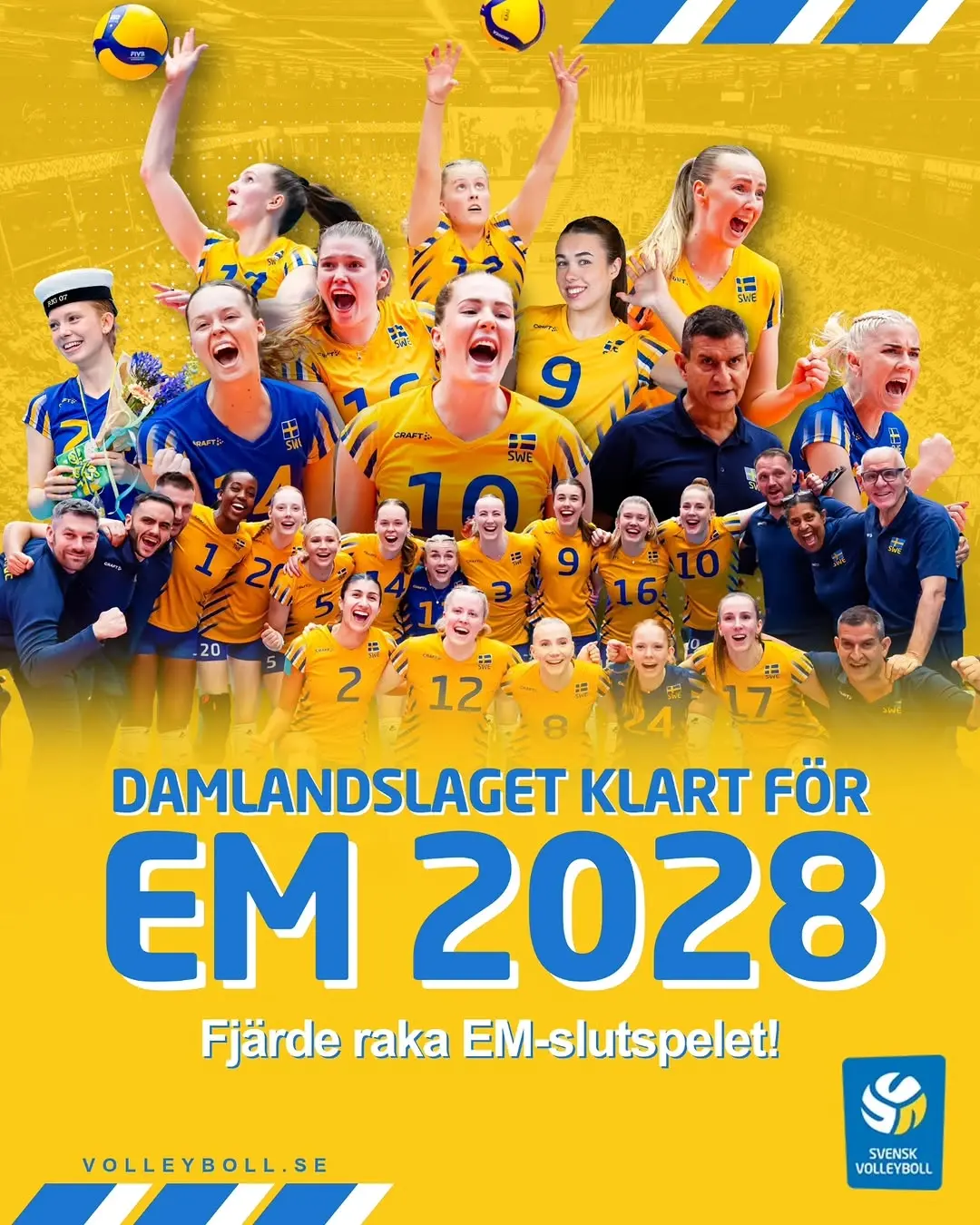 EM 2026 Volleyboll Grupp D – Sverige värd