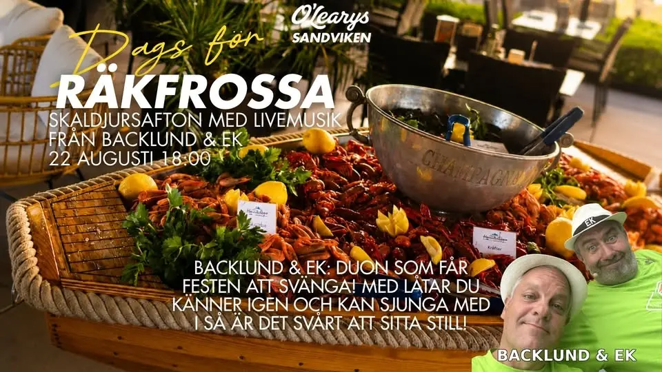 Skaldjursafton med Backlund och Ek! 