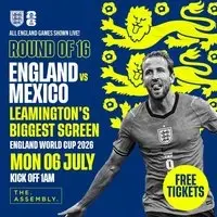ENGLAND VS MEXICO Free Seated Entry Ticket
