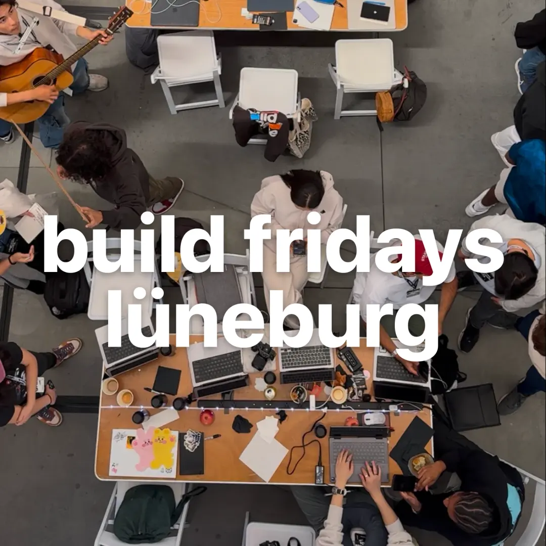 build fridays lüneburg - work on your startup alongside others (bring laptop)
