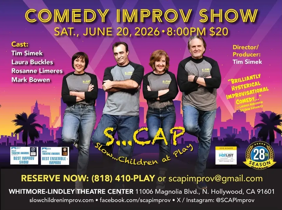 SCAP June "No Gloom" Comedy Improv Show