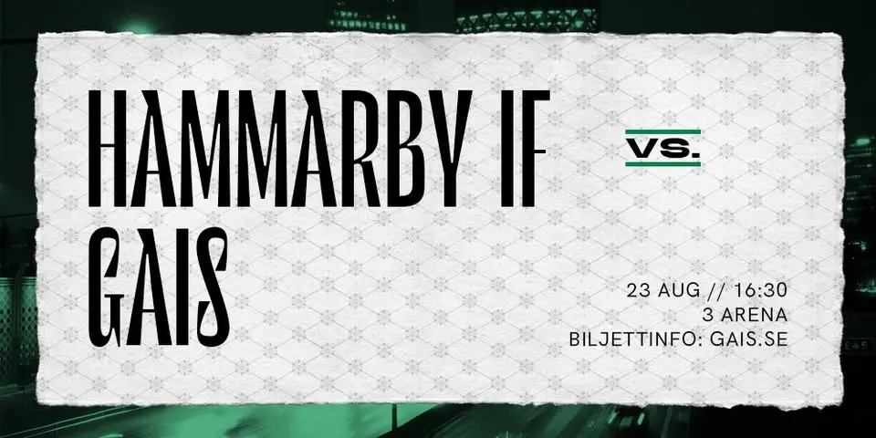 Hammarby IF - GAIS i Allsvenskan