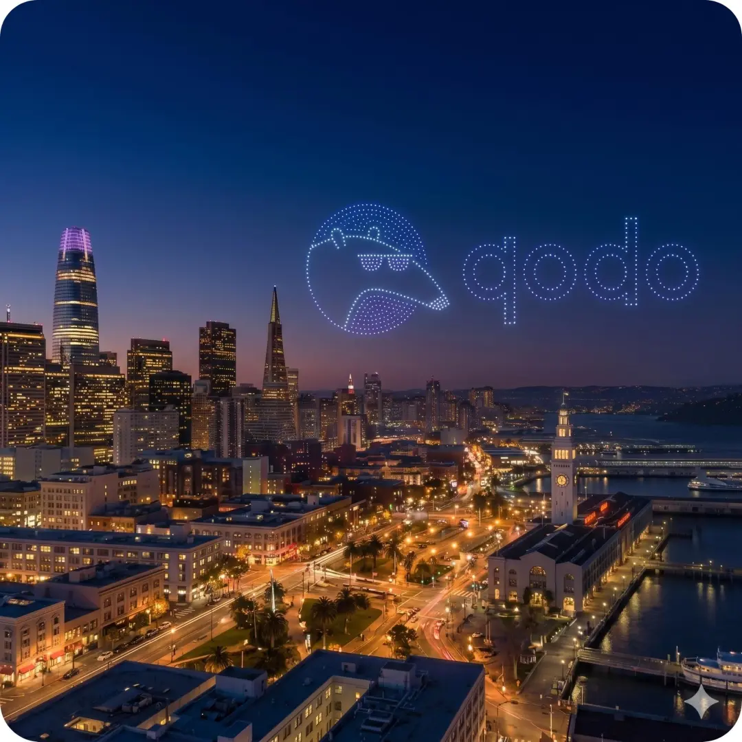 Qodo VIP Engineer Reception & Drone Show
