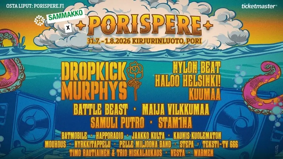 SAMMAKKO x PORISPERE 31.7.-1.8.2026