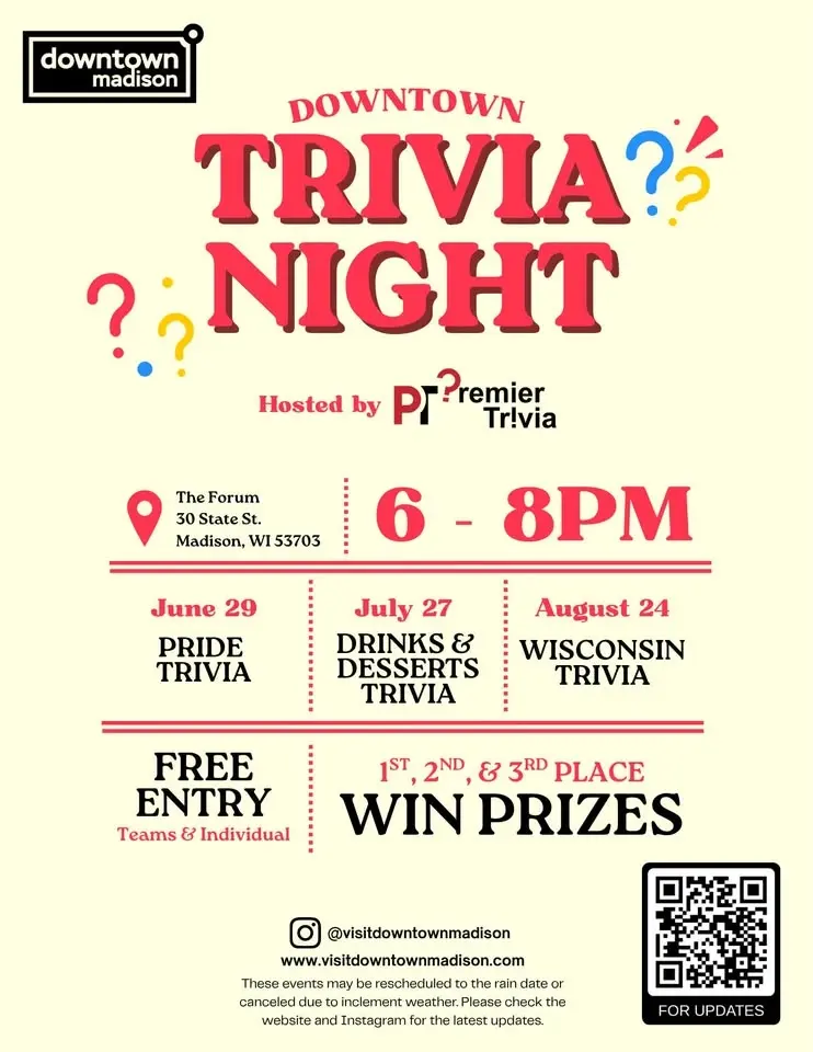 Downtown Trivia Night: Drinks & Dessert Trivia