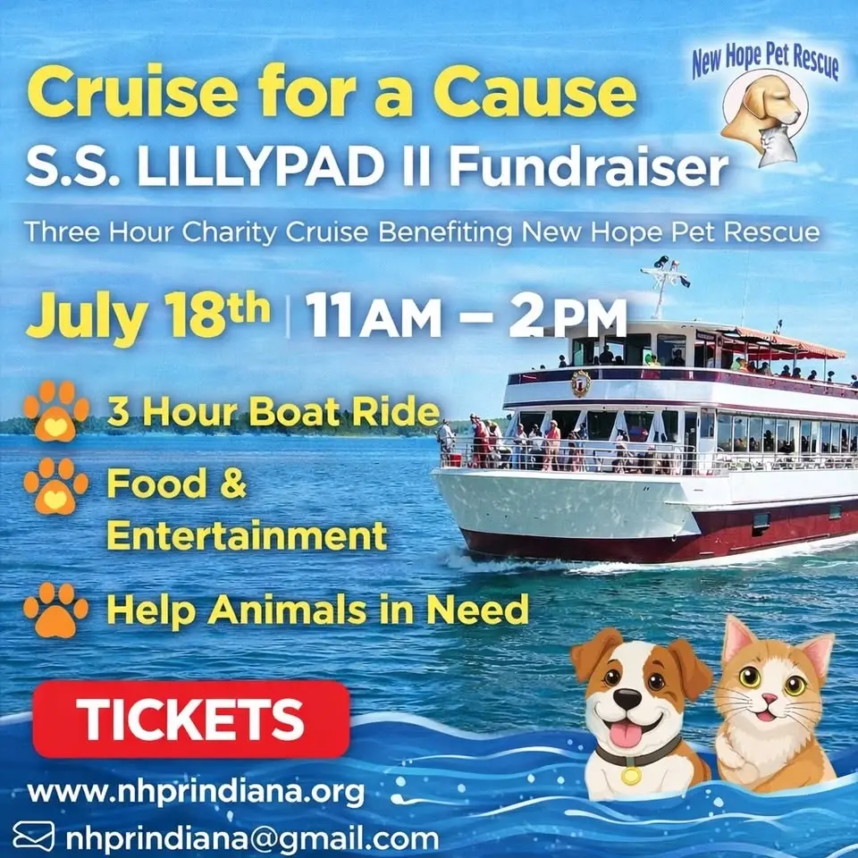 Cruise for a Cause: S.S. Lillypad II Fundraiser benefitting New Hope Pet Rescue