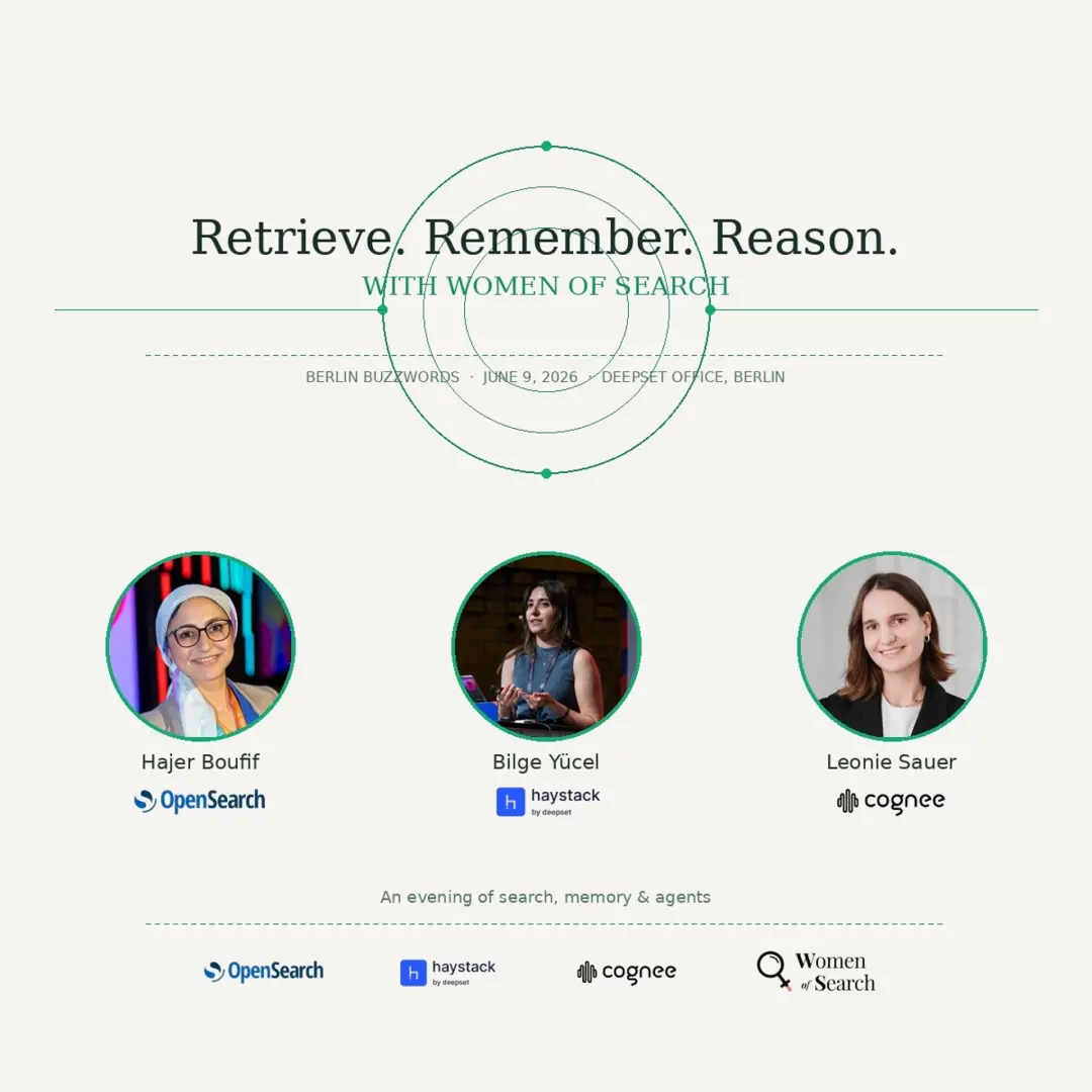 Retrieve. Remember. Reason - with Women of Search
