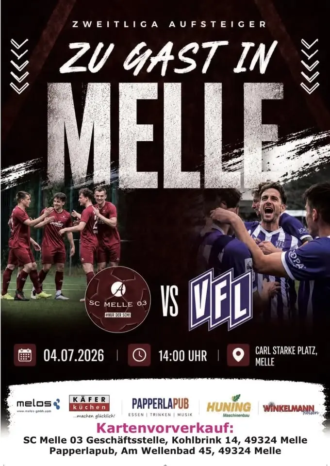 Testspiel des VfL Osnabrück beim SC Melle 03