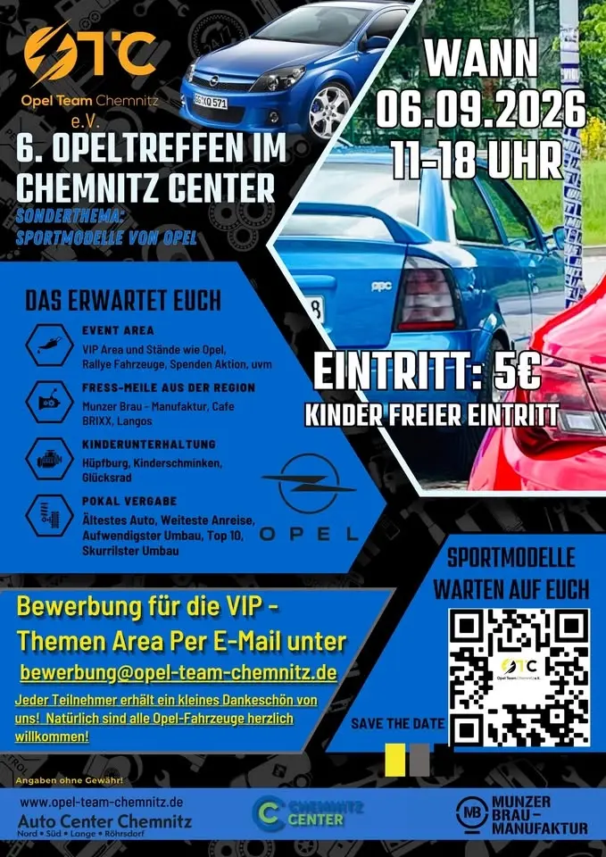 6. Opeltreffen Chemnitz Center - Sportmodelle von Opel