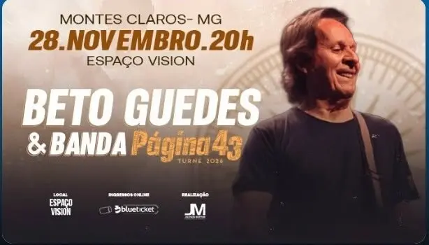 Beto Guedes em Montes Claros, MG- Espaço Vision