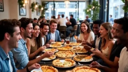Unlimited Pizza Night Address only on SOCIALIZUS app