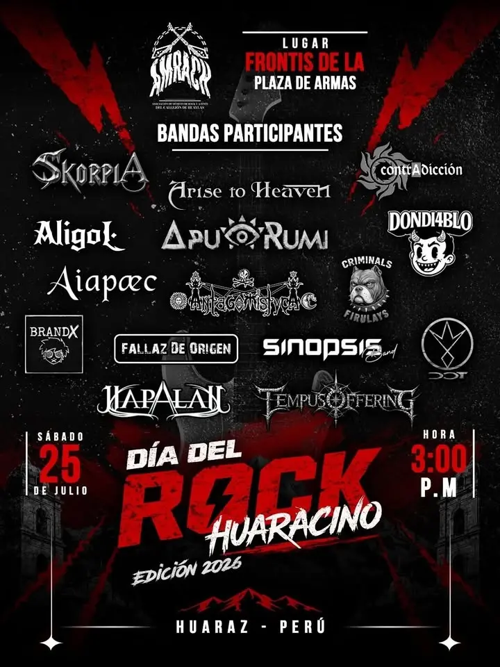 DÍA DEL ROCK HUARACINO