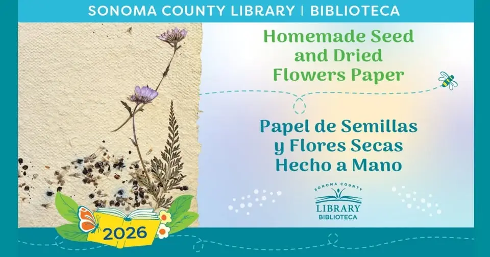 Homemade Seed and Dried Flowers Paper
