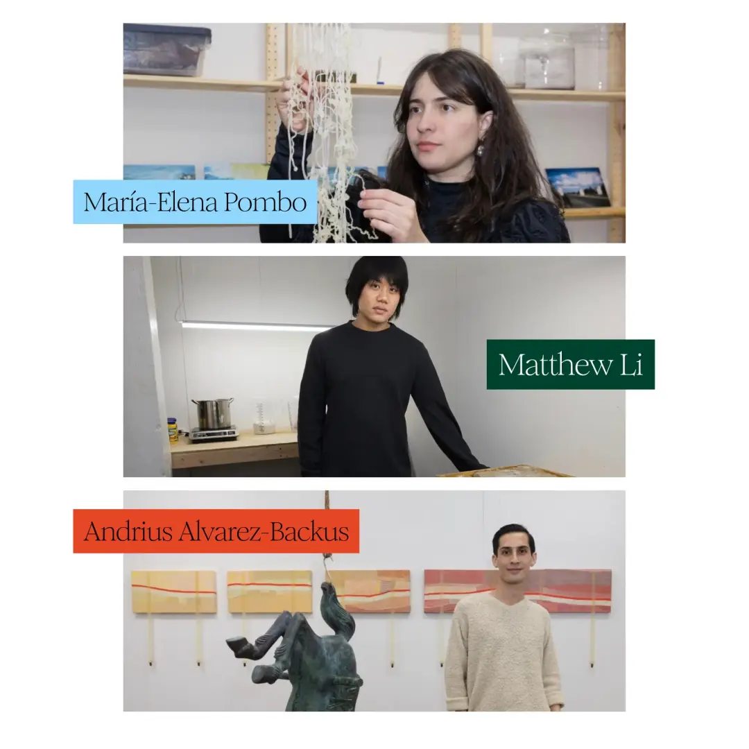 603 Arts Studio Sessions: María-Elena Pombo, Matthew Li, and Andrius Alvarez-Backus