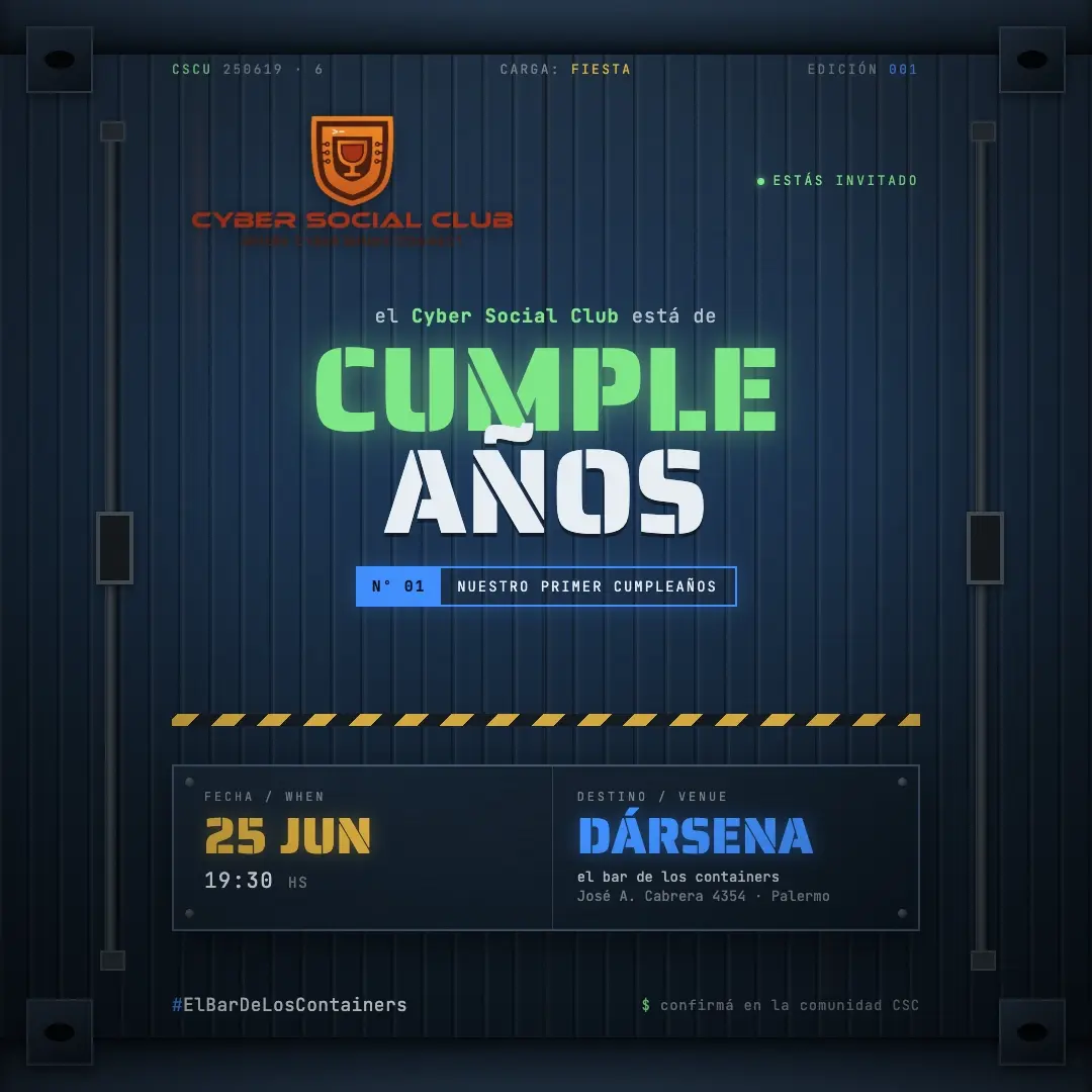 1er Cumpleanos Cyber Social Club
