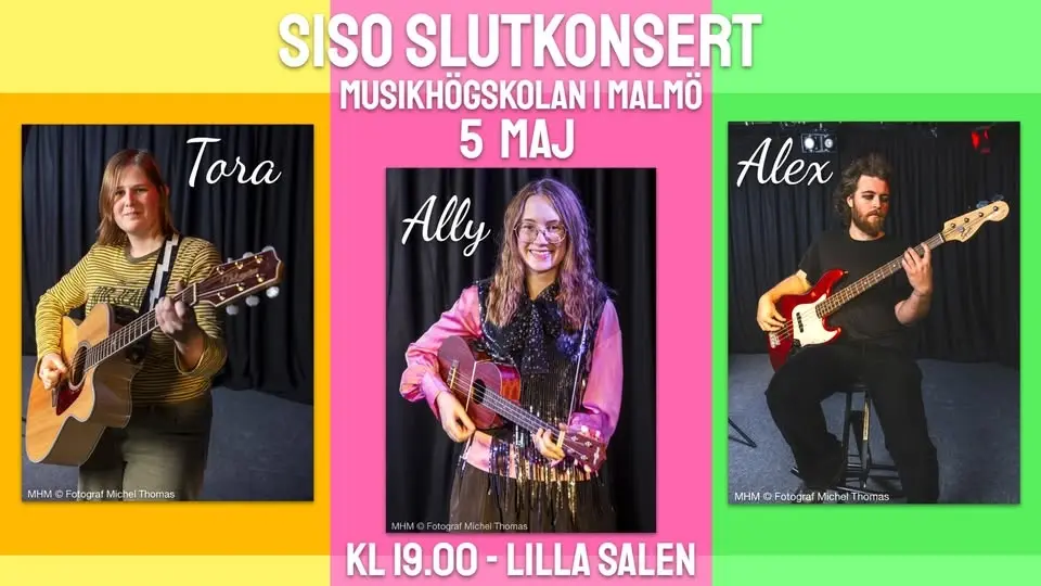 SiSo slutkonsert | Ally Hallbäck, Tora Perlstam, Alex Reingoldt