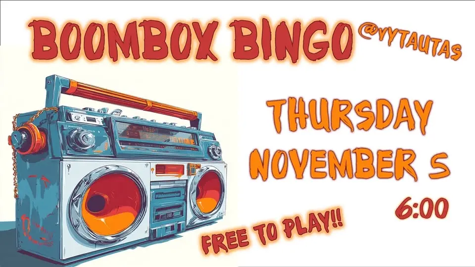 BoomBox Bingo - November 5
