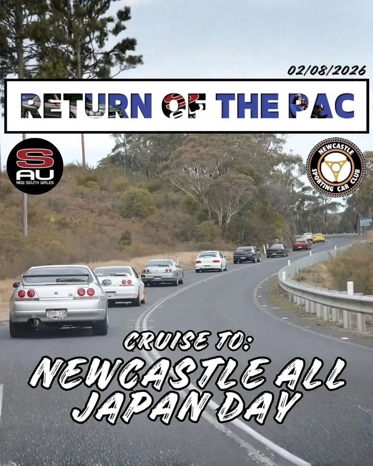 SAU NSW Old Pac Cruise to Newcastle All Japan Day