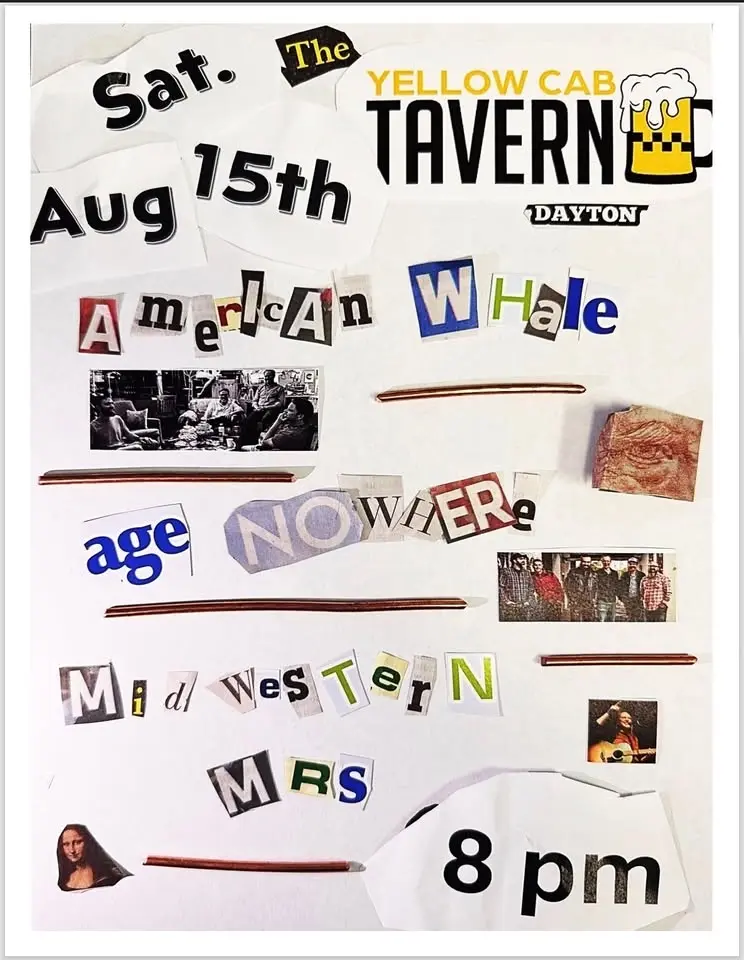 American Whale + Age Nowhere + Midwestern MRS @ Yellow Cab
