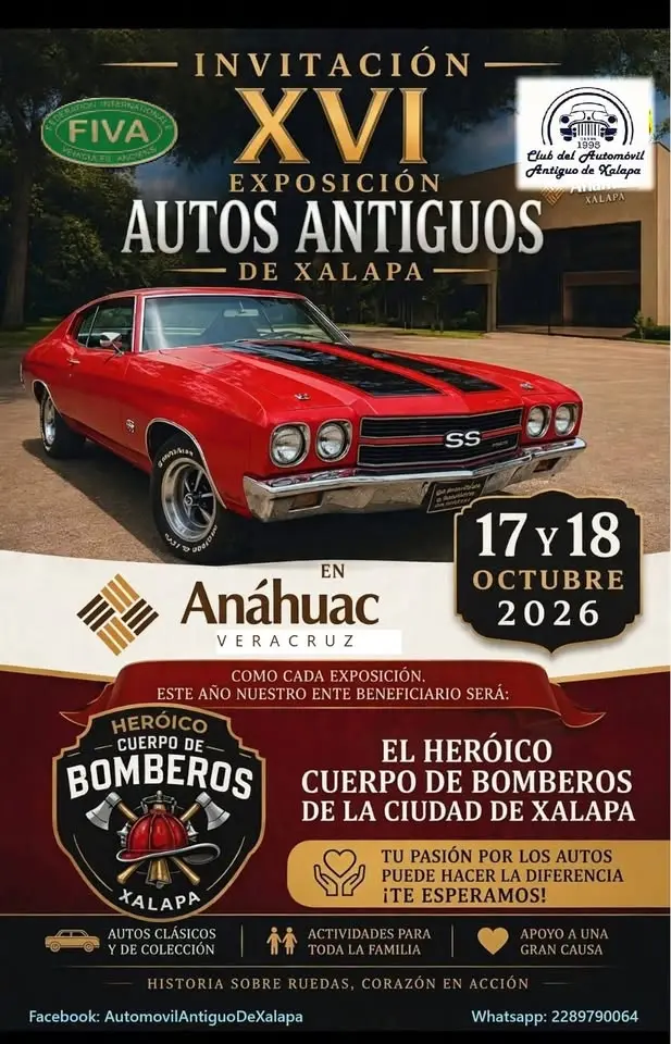 XVI Exposición de Autos Antiguos en la Universidad Anáhuac Veracruz, Campus Xalapa