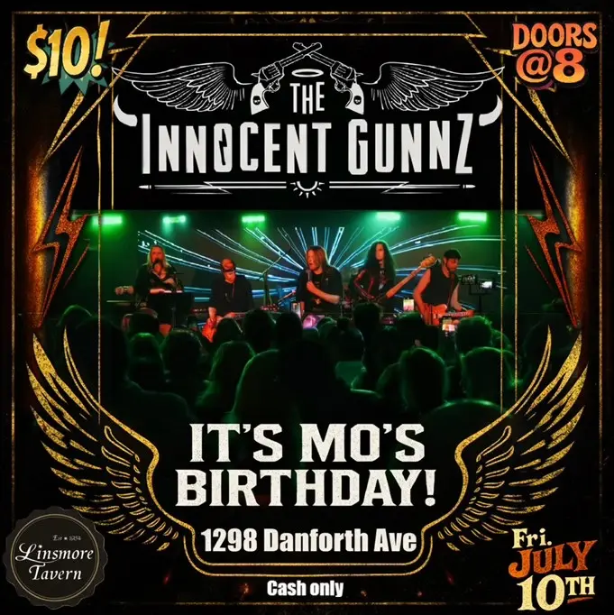 The Innocent Gunnz brings the Best of 80s Hard Rock to the Linsmore Tavern!
