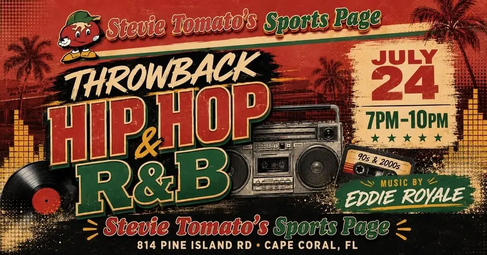 THROWBACK HIP HOP @ STEVIE TOMATO'S! 📻
