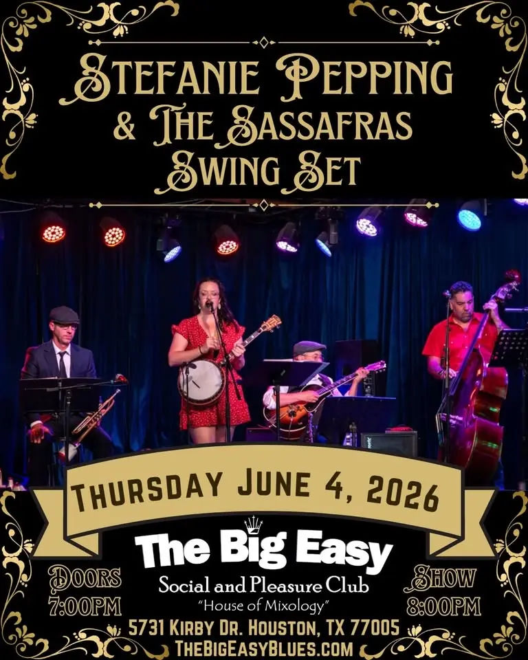 Stefanie Pepping & The Sassafras Swing Set at The Big Easy - Live Music - Dancing