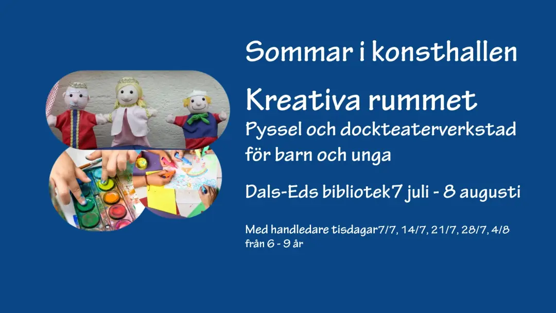 Kreativt pyssel i Dals-Eds konsthall