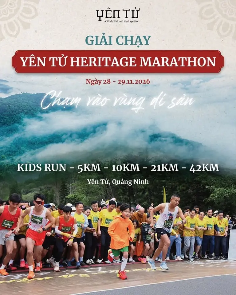 Giải chạy Yên Tử Heritage Marathon 2026