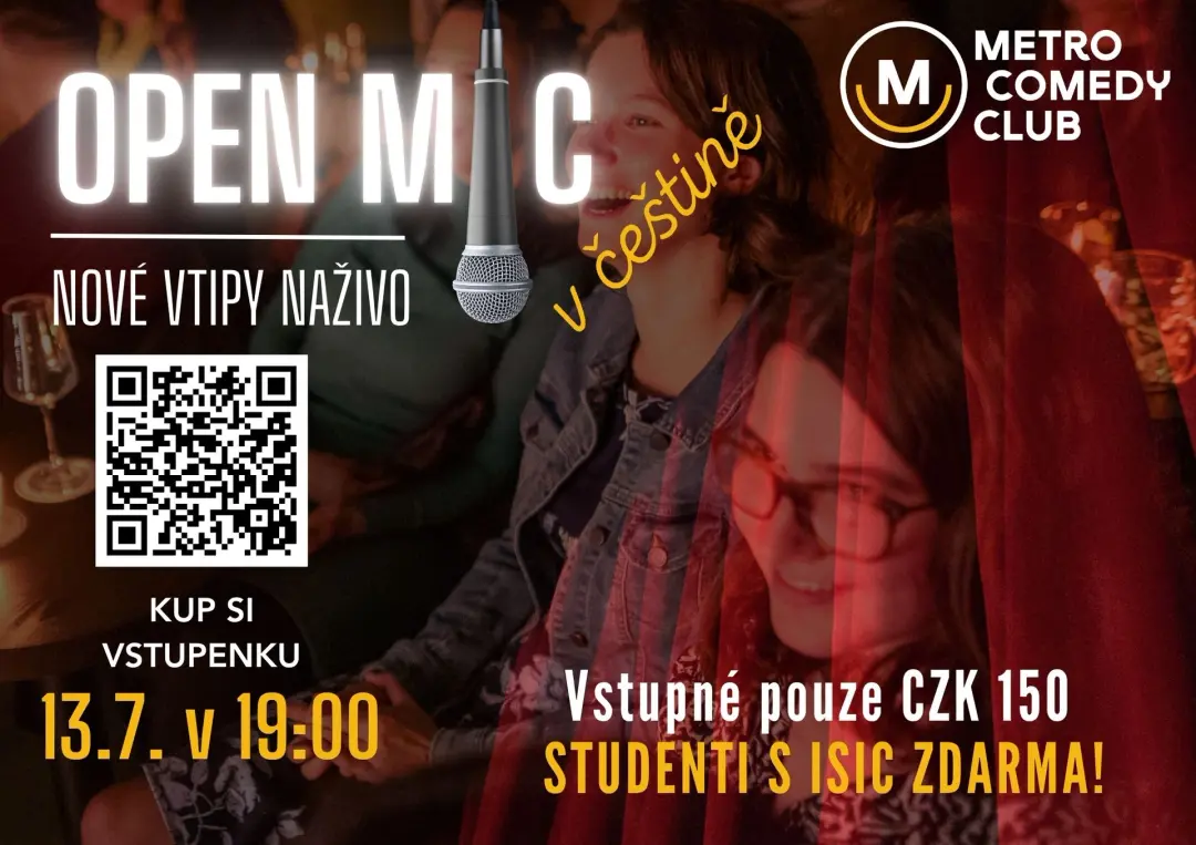 Open Mic v češtině -  13.7.