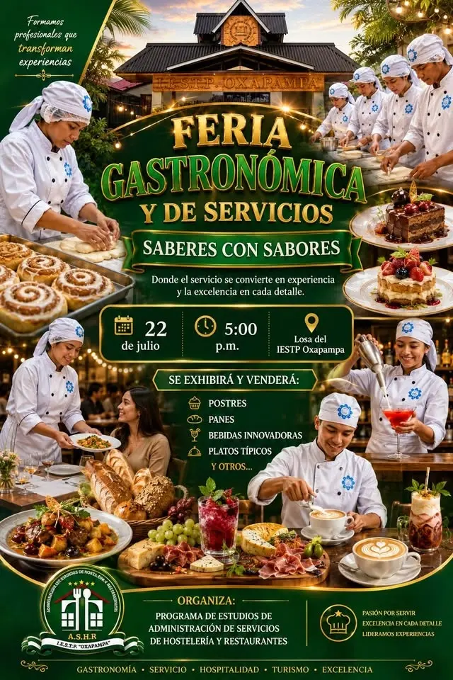 FERIA GASTRONÓMICA Y DE SERVICIOS “SABERES CON SABORES "