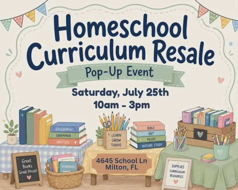 Homeschool Curriculum Resale Pop-Up Event