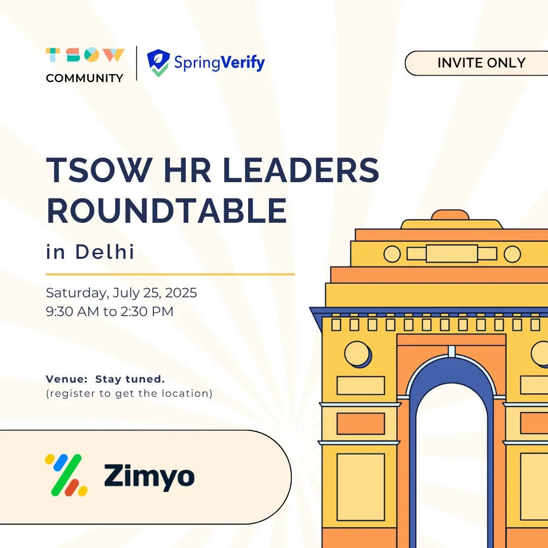 TSOW HR Leaders Roundtable in Delhi