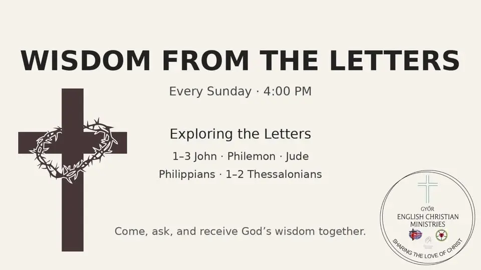 English Language Worship Service: Wisdom from Paul’s Letters
