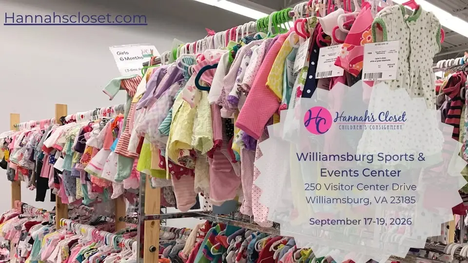 Hannah's Closet Fall 2026 Consignment Event *35,000 ITEMS* baby,kids,teens, womens, housewares!