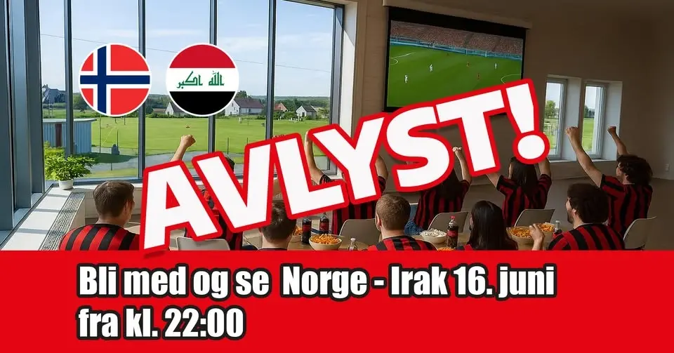 Fotball-VM - Norge mot Irak 16. juni fra kl. 22:00