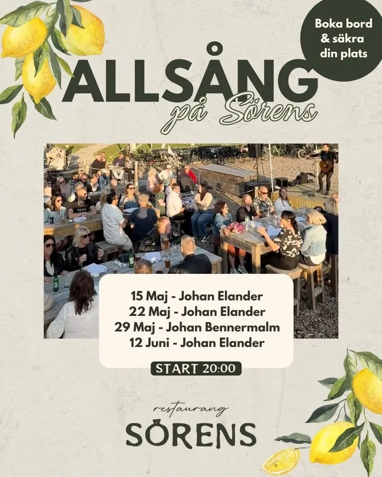 ALLSÅNG PÅ SÖRENS🎤☀️🥂