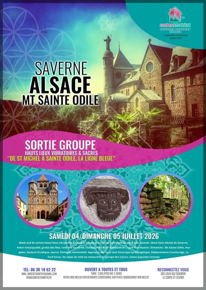 ALSACE WE SORTIE Groupe Hauts Lieux Vibratoires & Sacrés. Sam 04 et Dim 05 Juillet 2026