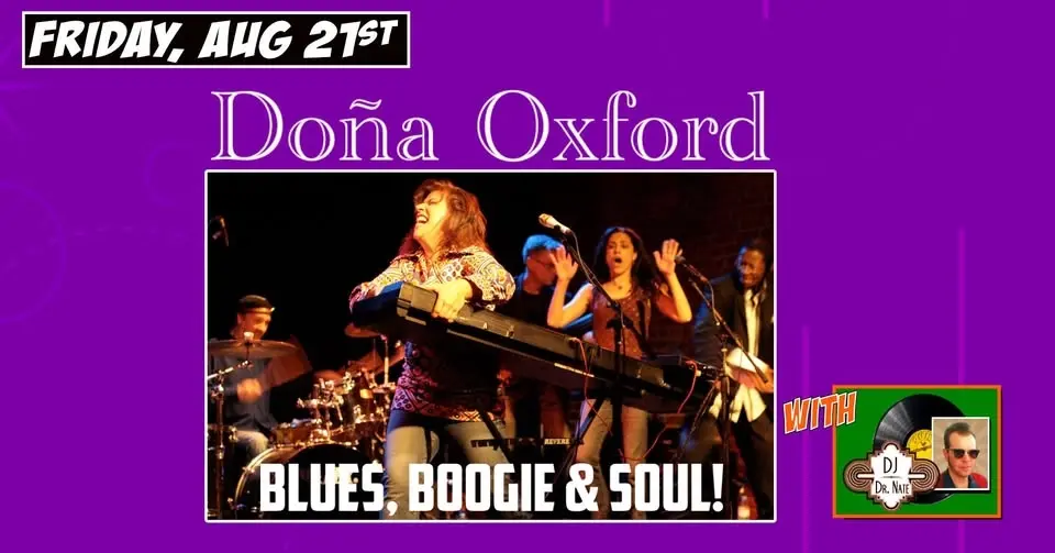 DOÑA OXFORD returns to the Moose with more MORE BLUES & SOUL NIGHT plus DJ DR NATE