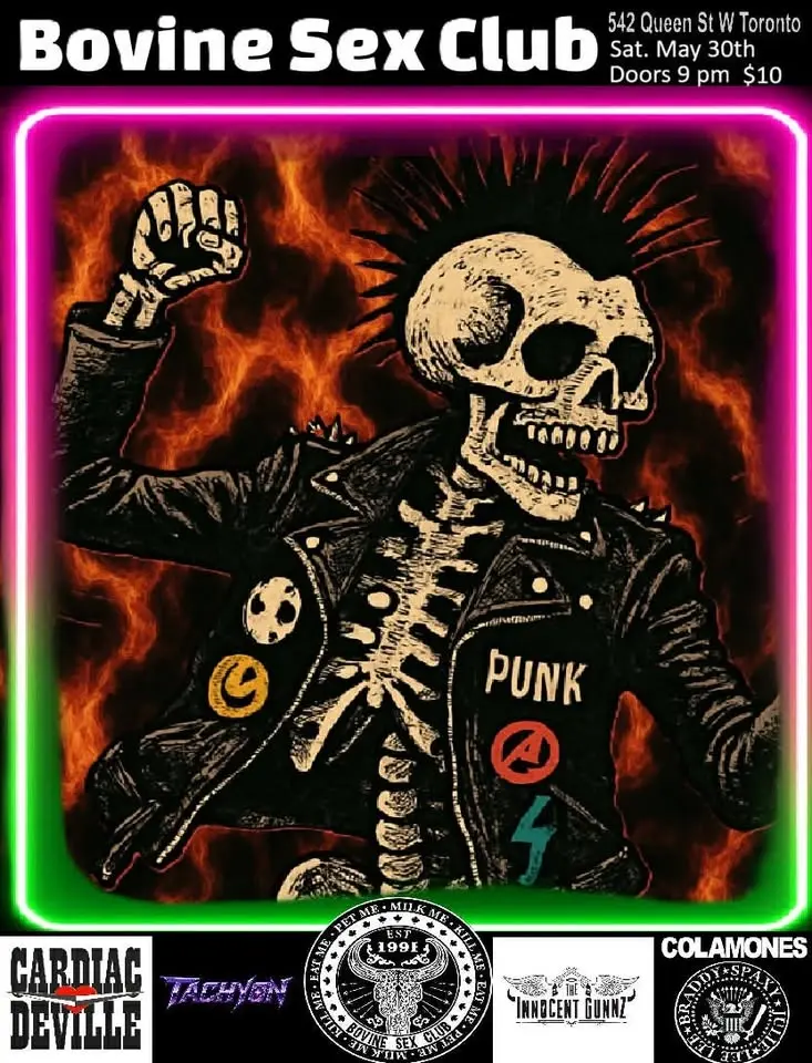 Tachyon/The Innocent Gunnz/Cardiac Deville/The Colamones do the Bovine