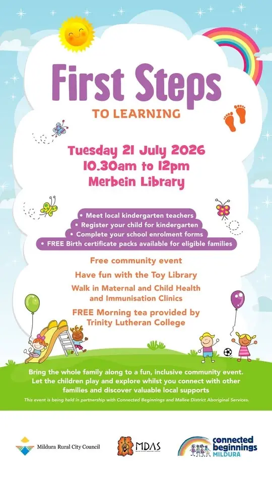 First Steps to Learning – Merbein Library 📚
