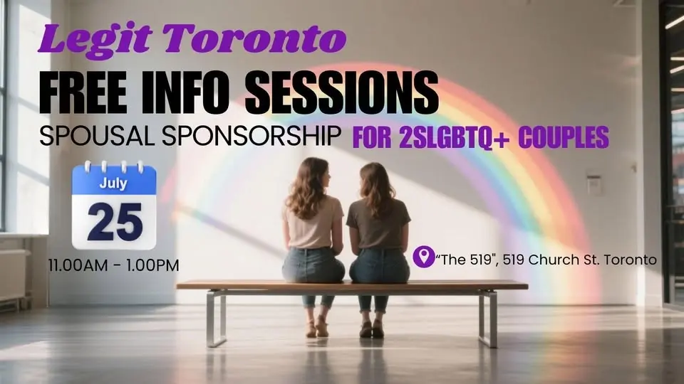 FREE IMMIGRATION INFO SESSION (SPOUSAL SPONSORSHIP FOR 2SLGBTQ+ COUPLES))