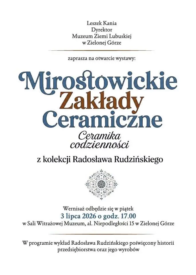 Mirostowickie Zakłady Ceramiczne - Ceramika codzienności